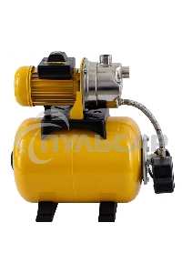 Насосная станция PS1000X, 1000 Вт, 3500 л/ч, ресивер 24 л, подъем 44 м, нержавейка Denzel