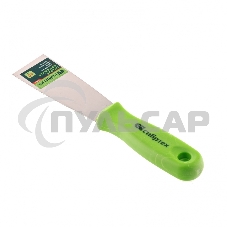 Шпательная лопатка из нержавеющей стали, 40 мм, пластмассовая ручка Сибртех 85545