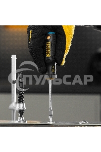 Отвертка, SL5x75 мм, S2, 3к рукоятка Denzel