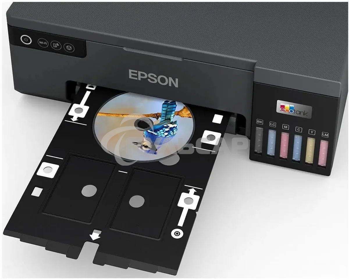 Принтер струйный Epson L8050 (C11CK37405/C11CK37402/C11CK37504/C11CK37507/C11CK37506), A4, цветное, печ. до 8 стр/мин., 1440 x 5760 dpi, USB, Wi-Fi