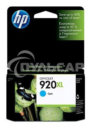 Картридж струйный HP 920XL CD972AE голубой для HP OJ 6000/6500
