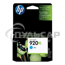 Картридж струйный HP 920XL CD972AE голубой для HP OJ 6000/6500