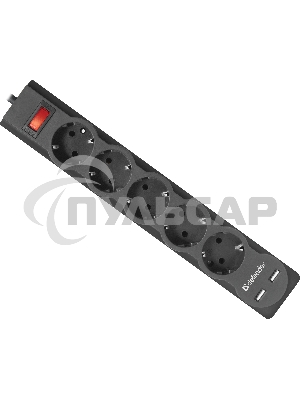 Сетевой фильтр Defender 1.8M DFS 751 5OUTL.