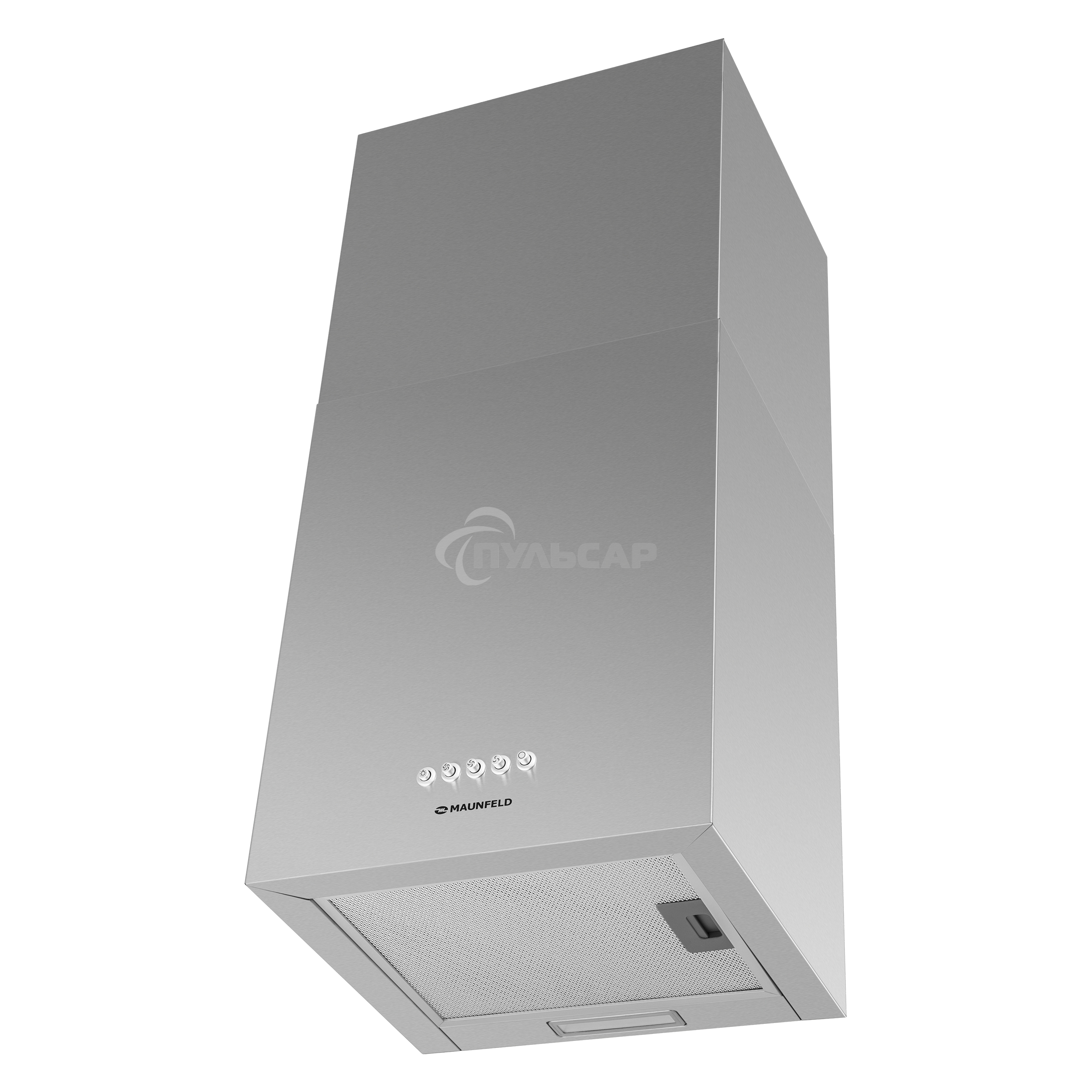 Вытяжка пристенная островная Maunfeld Box Push 40 нержавеющая сталь, 40 см, 1000 куб. м/ч, 60 дБ