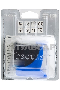 Картридж струйный Cactus CS-CC640 №121 черный (6 мл.) для HP DJ D1663/D2563/D2663/D5563/F2423/F2483/F2493/F4213/F4275/F4283/F4583/PS C4683/C4783