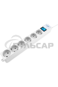 Фильтр-удлинитель PowerCube PRO (SPL(5+1)-16B-P-3M) 3.0 м, LC контур - подавление В/Ч помех, 16А/3,5кВт