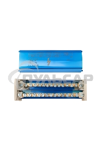 Шина на DIN-рейку в корпусе (кросс-модуль) 2х15 Rexant