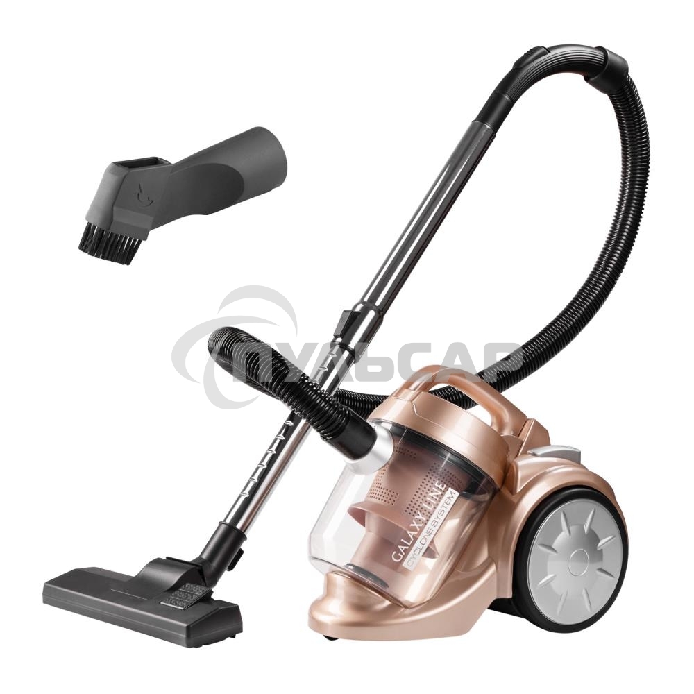 Пылесос Galaxy Line GL 6230 коралловый/черный, 350/1700 Вт, уборка сухая, пылесборник контейнер 2 л