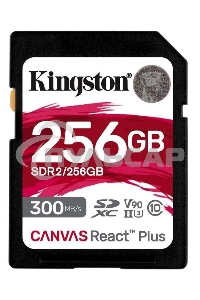 Флеш карта SDXC 256Gb Class10 Kingston SDR2/256Gb Canvas React Plus w/o adapter