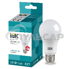 Лампа cветодиодная Iek LLE-A60-13-230-40-E27 ECO A60 шар 13Вт 230В 4000К E27 IEK