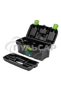 Ящик для инструментов Сибртех 16”, с органайзерами 90807