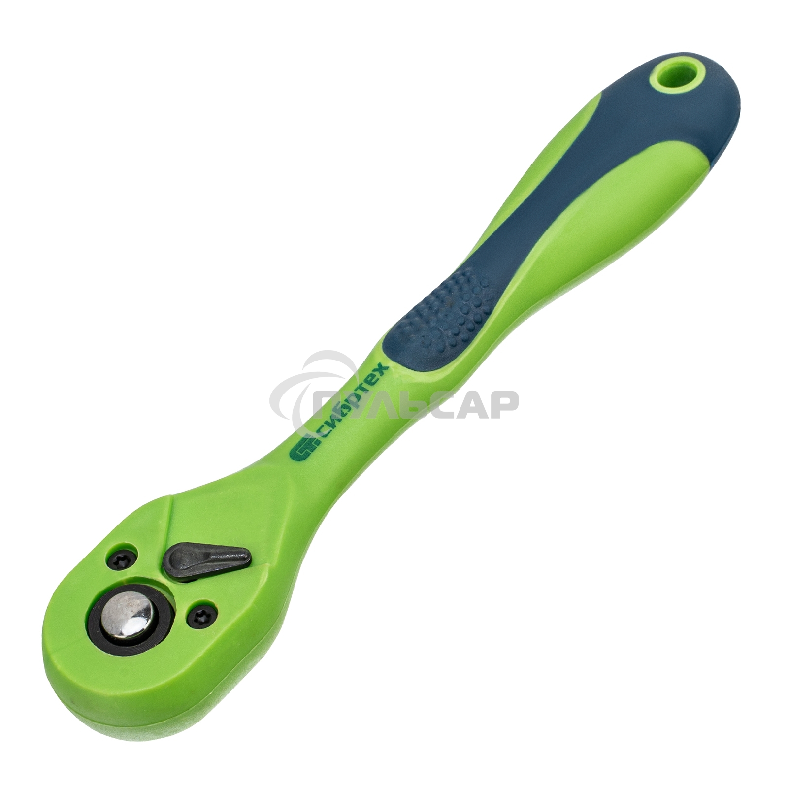 Ключ трещотка СИБРТЕХ двухкомпонентная рукоятка 1/4