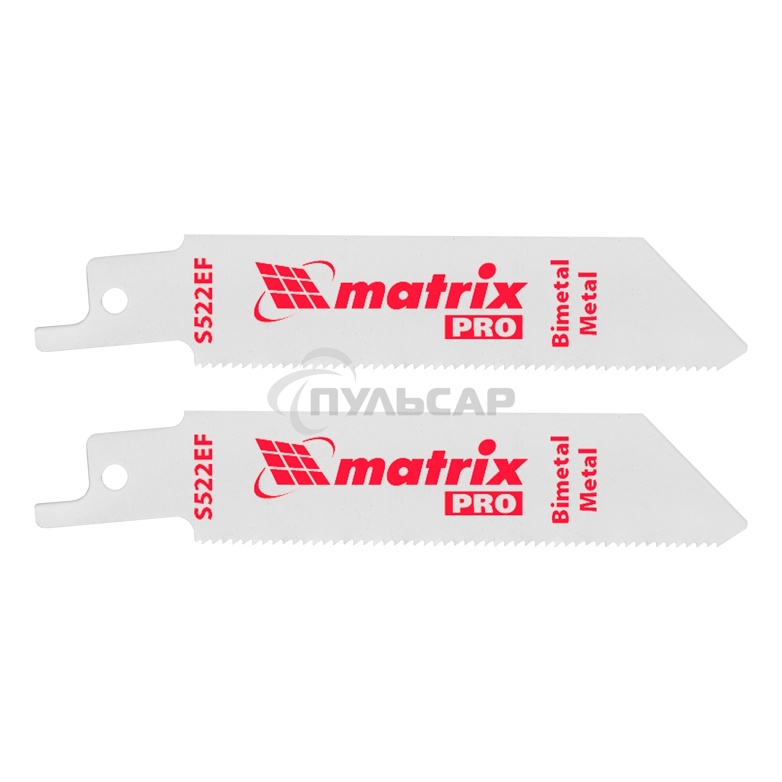 Полотна по металлу Matrix для сабельной пилы S522EF 75 / 1,4 мм, Bimetal, 2 шт., PRO