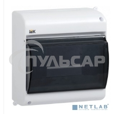 Бокс ОП КМПн 2/4 для 4 авт. выкл. прозр. крышка IP30 ИЭК MKP42-N-04-30-12