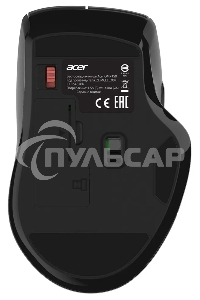 Мышь беспроводная Acer OMR150 черный, 1600 dpi, радиоканал, USB, кнопки - 6