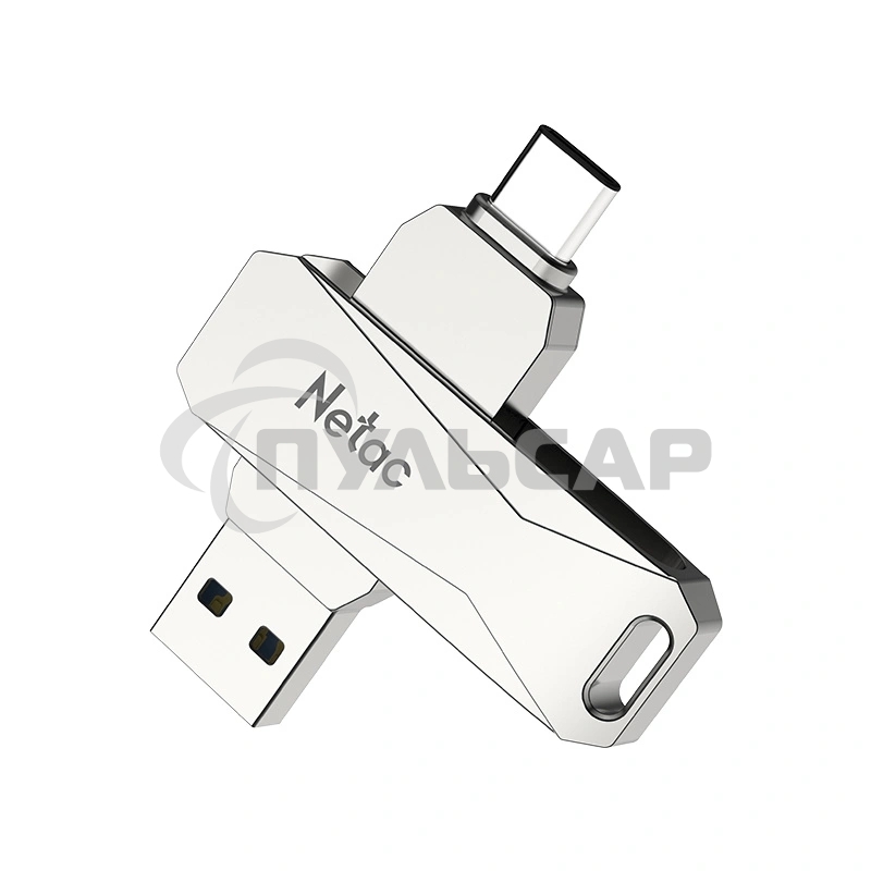 Флешка USB Netac U782C NT03U782C-032G-30PN dual USB 3.0+TypeC 32Gb, retail version