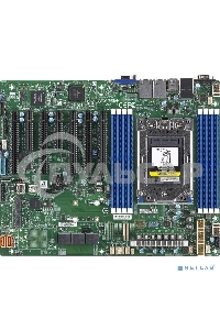 Материнская плата SuperMicro MBD-H12SSL-I-O Intelligent Platform Management Interface, Single AMD EPYC™ 7003/7002 Series Processor, 2TB Registered ECC DDR4 3200MHz SDRAM in 8 DIMMs,5 PCI-E 4.0 x16,2 PCI-E 4.0 x8,8 SATA3, 2 M.2