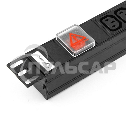 Блок Gembird EHB8-4, 1 вход С14/ 8 выходов C13, с защитой для 19