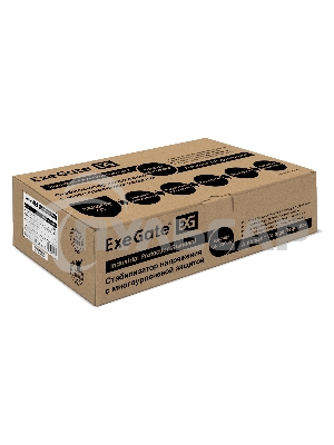 Стабилизатор напряжения ExeGate Master Turbo AVS-3000 (3000ВА, 100-265В, цифр. индикация вход/вых. напряжения, 220В±8%, КПД 98%, 5 уровней защиты, задержка, усиленный метал.корпус, клем.колодка, RTL)