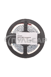 Лента светодиодная 12В, SMD2835, 9,6Вт/м, 60 LED/м, 6500K, 8мм, 5м, IP20 Rexant