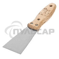 Шпательная лопатка Matrix из нержавеющей стали, 50 мм, буковая рукоятка, EFP