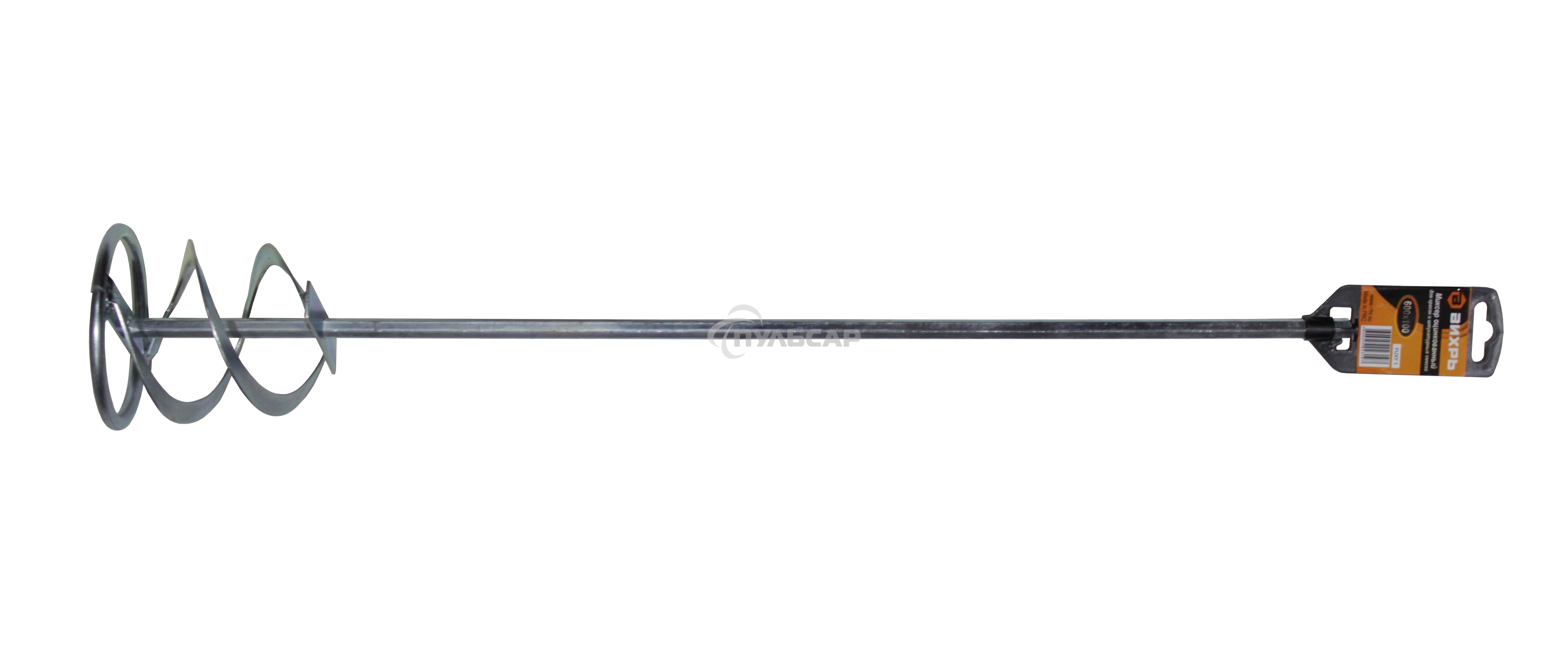 Миксер оцинкованный 600х100 мм для красок и штукатурных смесей