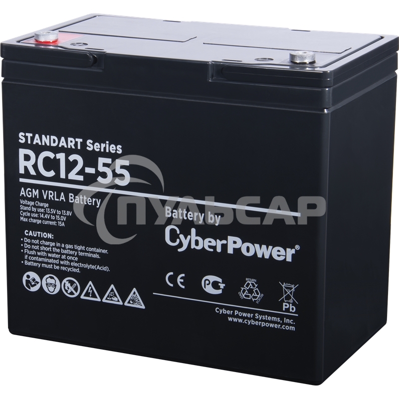 Батарея SS CyberPower Standart series RC 12-55 / 12V 55 Ah