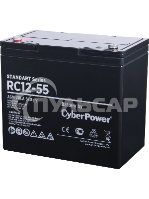 Батарея SS CyberPower Standart series RC 12-55 / 12V 55 Ah