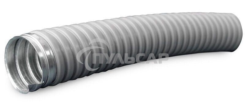 Металлорукав в ПВХ изоляции МРПИ НГ 25 d25мм без протяжки сер. (уп.50м) ЗЭТА zeta41913