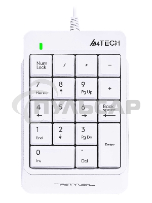 Числовой блок проводной A4Tech Fstyler FK13P, USB, белый