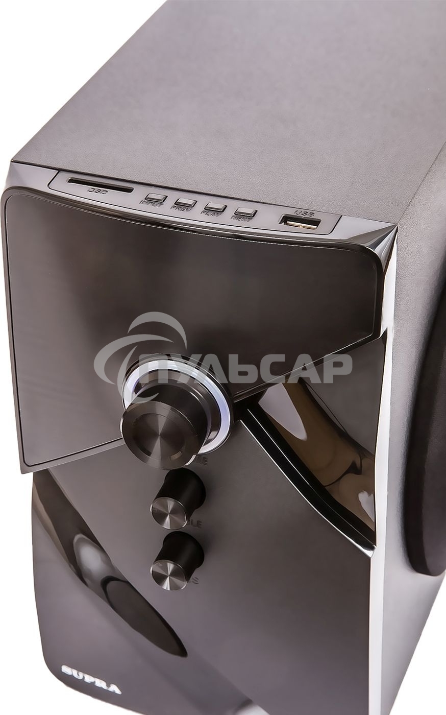 Акустическая система SUPRA SMB-290 (Bluetooth. Максимальная мощность: 550 Вт. Суммарная мощность (RMS) 60 Вт. FM тюнер. USB порт. SD порт. AUX вход. Пульт ДУ.)