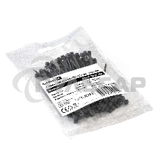 Стяжка (хомут) нейлоновая ExeGate EX293126RUS CV66-80x2.5B (нейлон 6.6, 80x2.5мм, неоткрывающаяся, halogen free, -40°C - +85°C, черная, 100 шт)