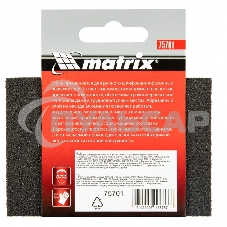 Губка для шлифования Matrix, 100 х 70 х 25 мм, мягкая, P 60