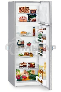 Холодильник Liebherr CTel 2931-26 001 серебристый двухкамерный 218/52л морозилка сверху