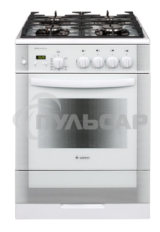 Плита газовая Gefest ПГ 6500-03 0042 белый, конфорок 4 шт, духовка 52 л, 60 см x 85 см x 60 см