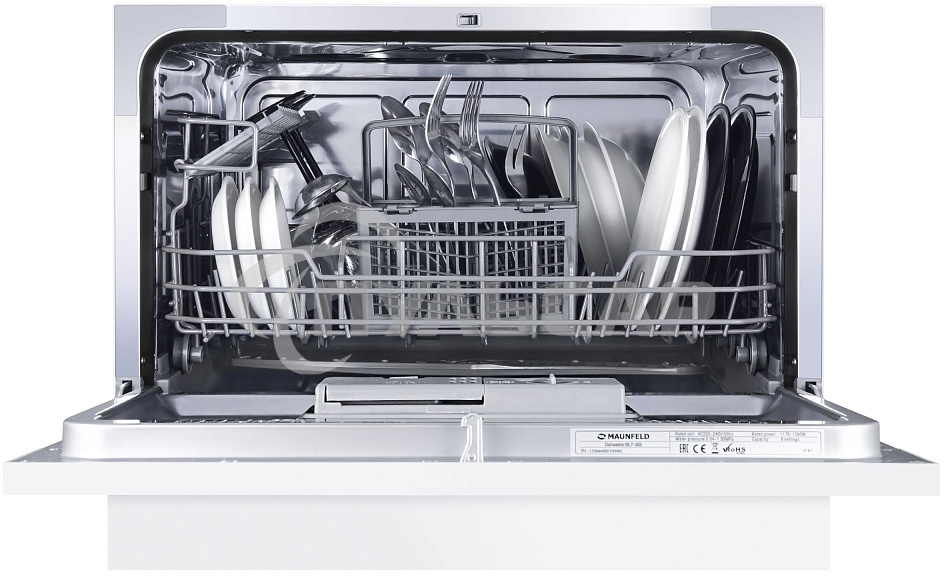 Посудомоечная машина Maunfeld MLP 06S, белый, 55 см, 6 компл., 49 дБ, класс A+