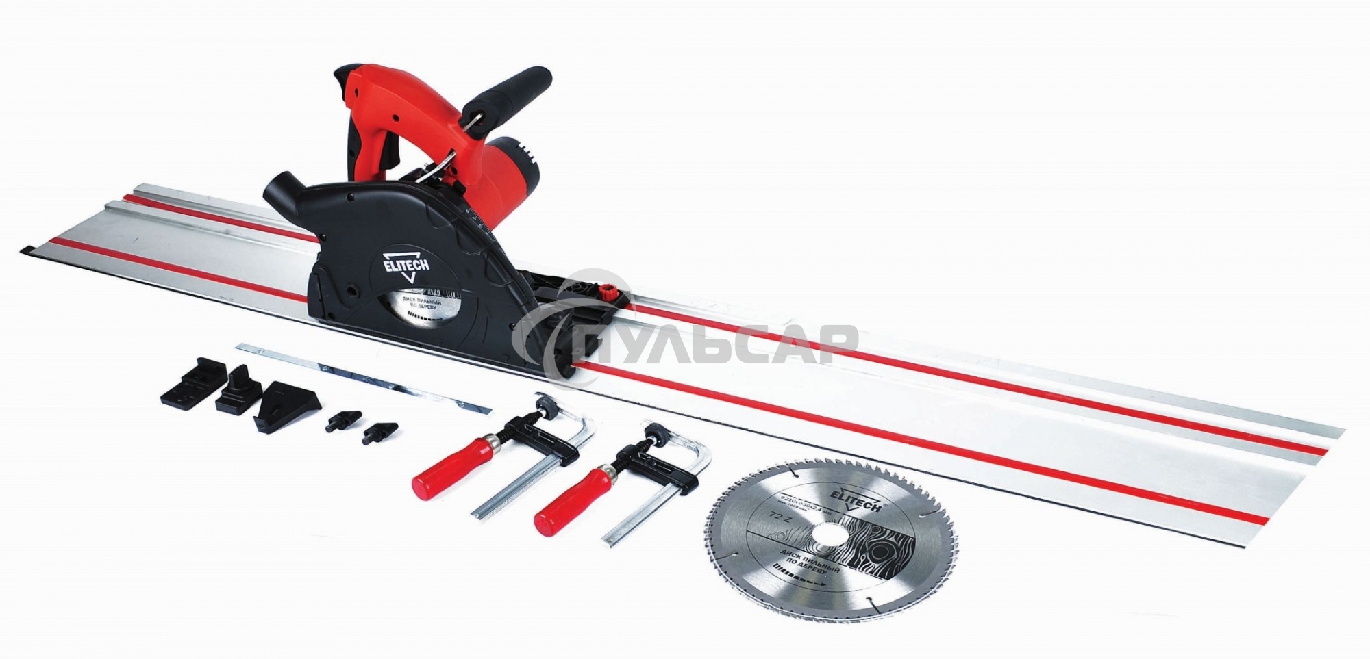Циркулярная пила (дисковая) Elitech ПД 1675П (E2206.003.01) 1600Вт (ручная)