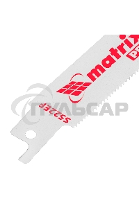 Полотна по металлу Matrix для сабельной пилы S522EF 75 / 1,4 мм, Bimetal, 2 шт., PRO