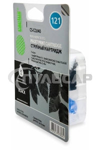 Картридж струйный Cactus CS-CC640 №121 черный (6 мл.) для HP DJ D1663/D2563/D2663/D5563/F2423/F2483/F2493/F4213/F4275/F4283/F4583/PS C4683/C4783