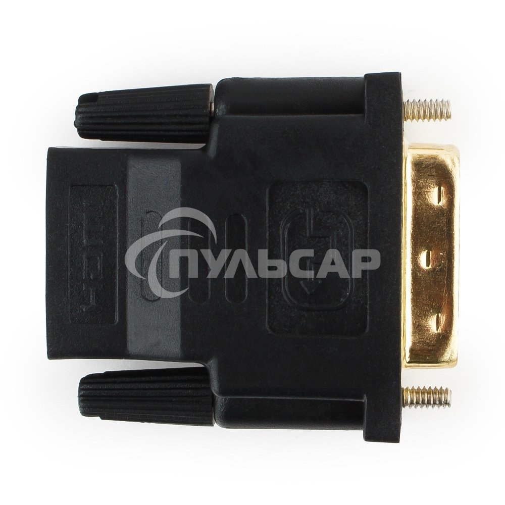 Переходник Cablexpert HDMI-DVI 19F/19M золотые разъемы, пакет, черный (A-HDMI-DVI-2)