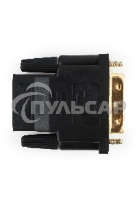 Переходник Cablexpert HDMI-DVI 19F/19M золотые разъемы, пакет, черный (A-HDMI-DVI-2)