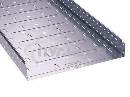 Лоток листовой перфорированный 400х80 L3000 сталь 1мм ДКС 35306