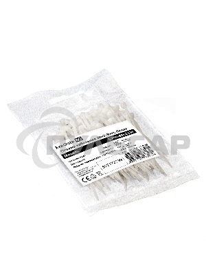 Стяжка (хомут) нейлоновая ExeGate EX293125RUS CV66-80x2.5W (нейлон 6.6, 80x2.5мм, неоткрывающаяся, halogen free, -40°C - +85°C, белая, 100 шт)