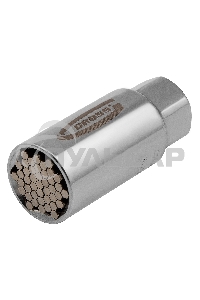 Головка торцевая GROSS многоразмерная CrV 6-21мм под квадрат 3/8