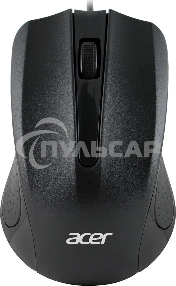 Мышь проводная Acer OMW010 черный, 1200 dpi, USB, кнопки - 3