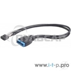 Кабель Cablexpert Внутренний USB2 - USB3 кабель, 9pin/19pin, 0.3m (CC-U3U2-01)