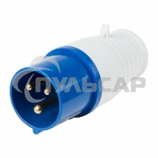 Вилка Rexant 013 переносная 2Р+РЕ 16А 220В IP44