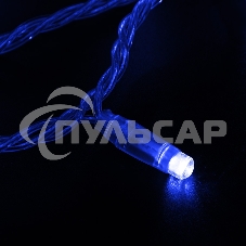 Гирлянда Neon-night Нить 10м, эффект мерцания (каждый 5-ый), прозрачный ПВХ, 230В, Синий