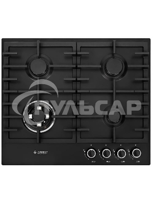 Газовая варочная панель Gefest ПВГ 1214-01 К2 черный матовый