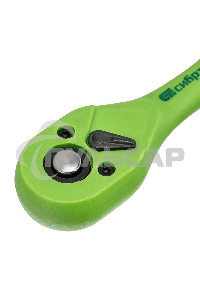 Ключ трещотка СИБРТЕХ двухкомпонентная рукоятка 1/4